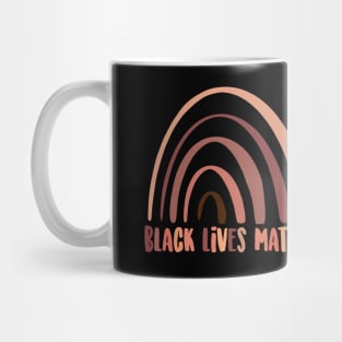 Black Lives Matter Rainbow Brown Black skin tones Mug